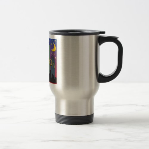 Houston Skyline nightlife Travel Mug