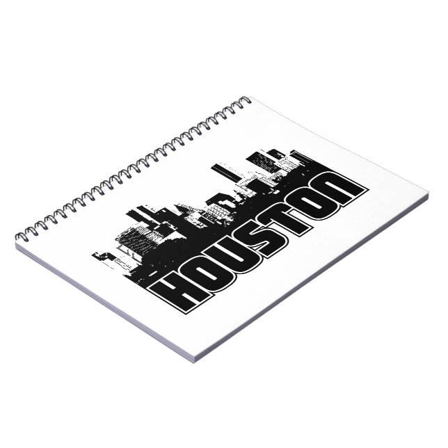 Houston Skyline Notebook (Left Side)