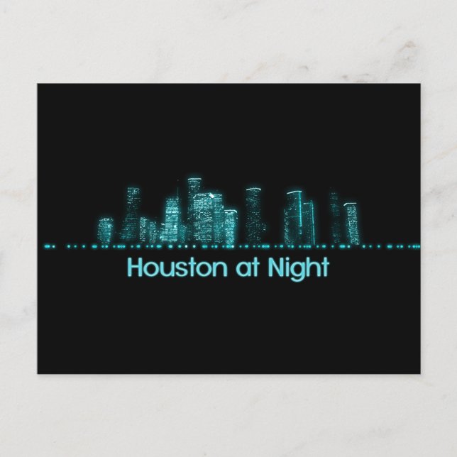 Houston Skyline Postcard (Front)