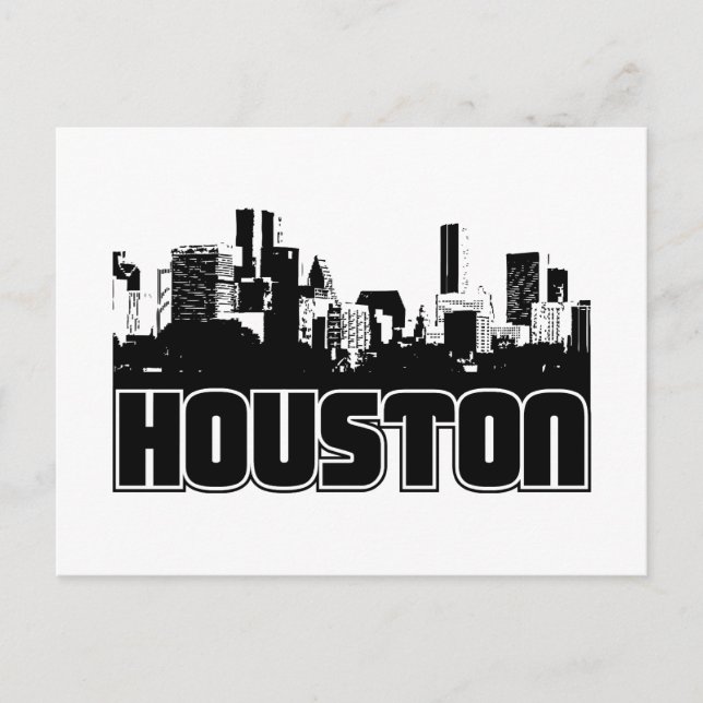 Houston Skyline Postcard (Front)