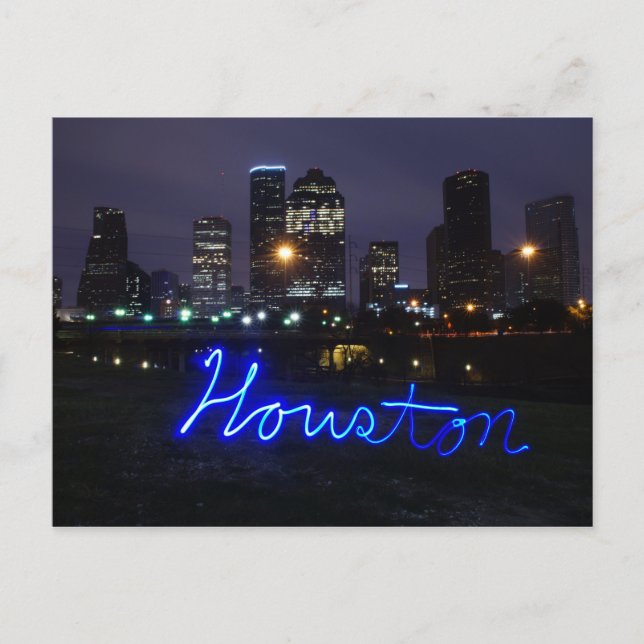 Houston Skyline Postcard (Front)