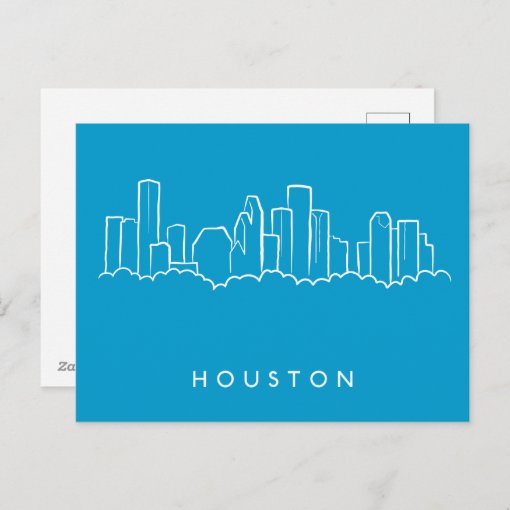 Houston Skyline Postcard | Zazzle