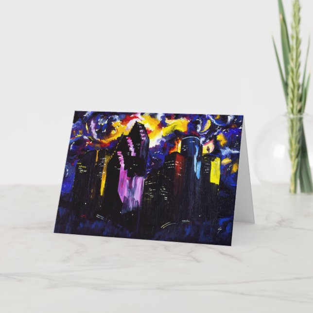 Houston skyline postcard (Front)