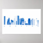 Houston Skyline Poster