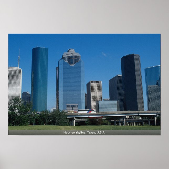 Houston skyline, Texas, U.S.A. Poster (Front)