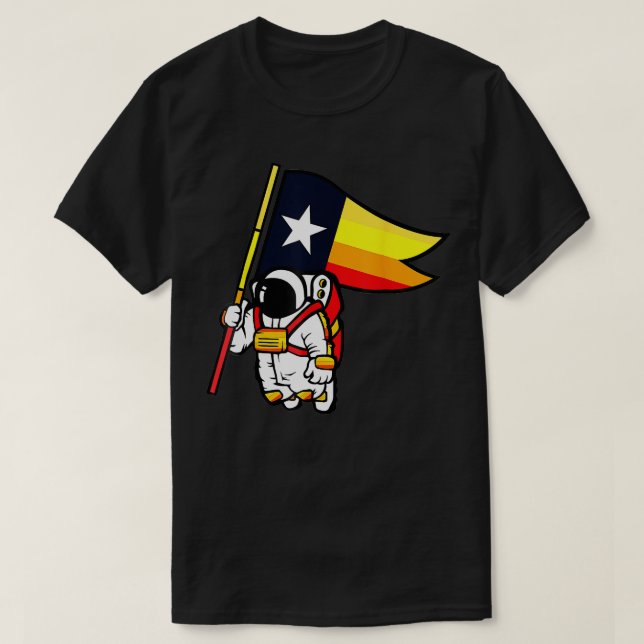 Houston Space City Astronaut Shirt  (Design Front)