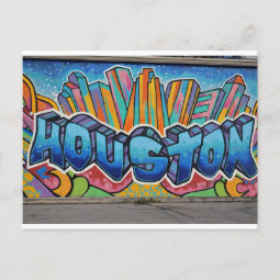 Houston Street Art Postcard Zazzle