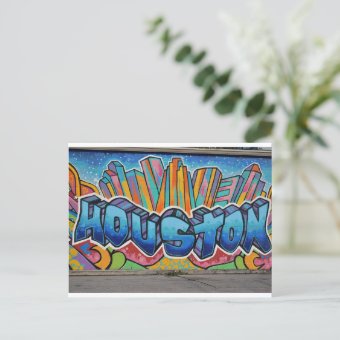 Houston Street Art Postcard Zazzle