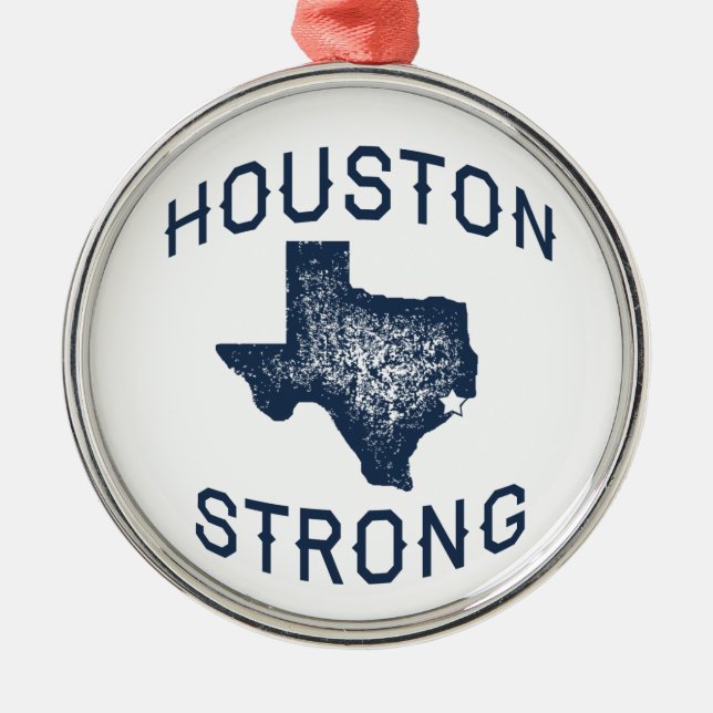 Houston Strong - Harvey Metal Ornament (Front)