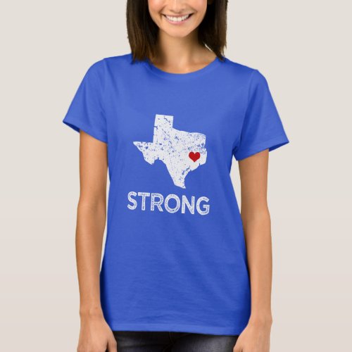 Houston Strong Hurricane Harvey saying womens  T_Shirt