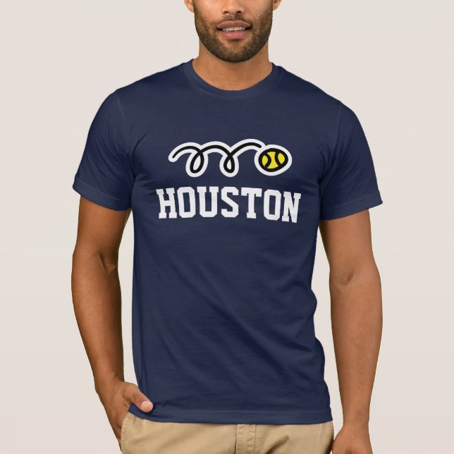 Houston tennis t-shirts for men women & kids (Front)