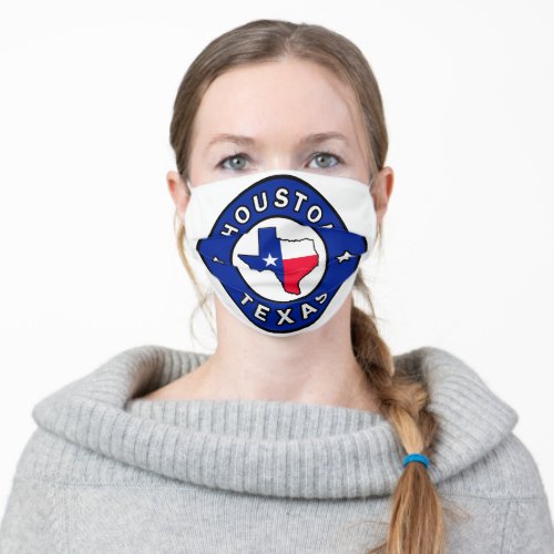 Houston Texas Adult Cloth Face Mask