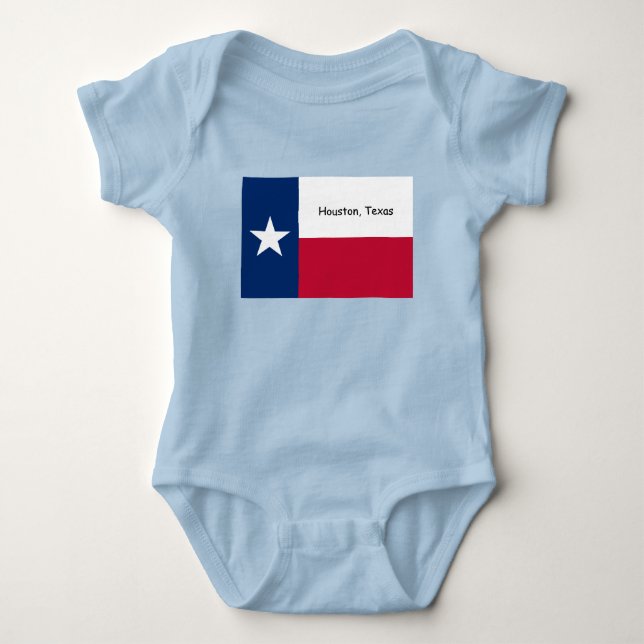 Houston, Texas baby bodysuit, sleeper Bodysuit (Front)