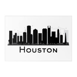 Houston Texas Skyline Light Wall Hanging Houston Gifts -  Sweden