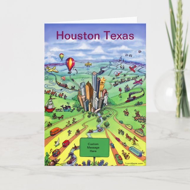 Houston Texas Card (Front)