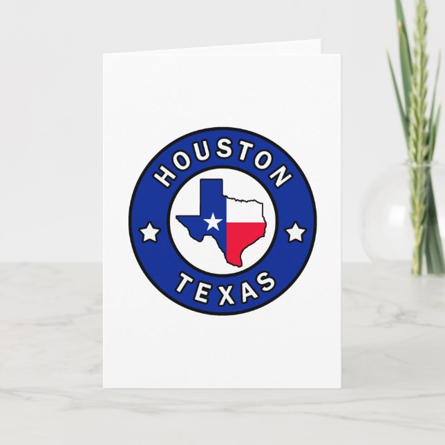 Houston Texas Card (Front)