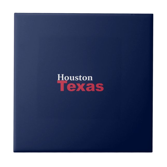 Houston, Texas Ceramic Tile (Front)