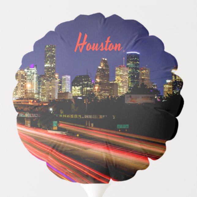 Houston Texas City Skyline Balloon (Back)