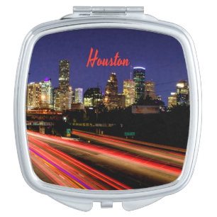 Houston Texas City Skyline Compact Mirror