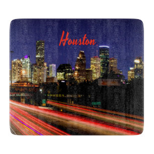 Houston Texas City Skyline Cutting Board