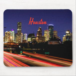 Houston Texas City Skyline Mouse Pad