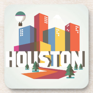 Houston, Texas   Cityscape Design Coaster