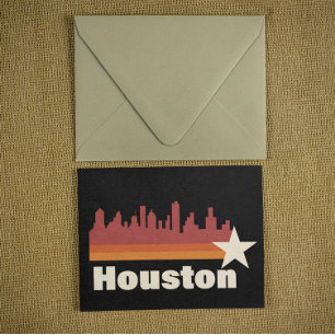 Houston Texas Cityscape Vintage  Postcard
