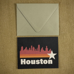 Houston Texas Cityscape Vintage  Postcard