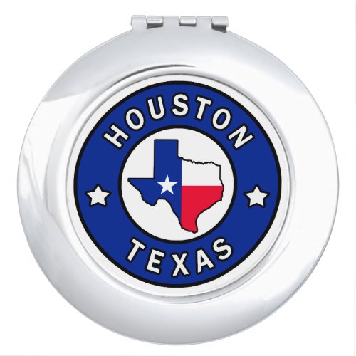 Houston Texas Compact Mirror