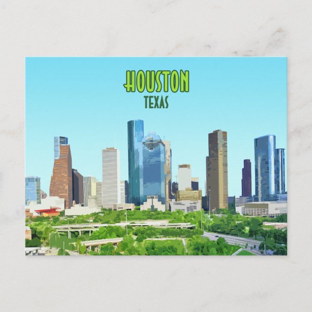 Houston Postcards No Minimum Quantity Zazzle