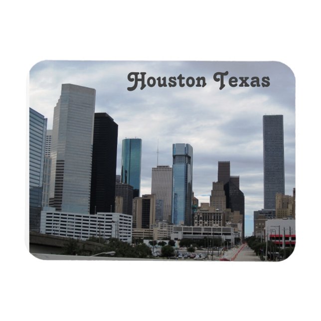 Houston Texas - Flexible Photo Magnet (Horizontal)