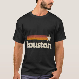 Vintage Houston Texas T-Shirt Houston Strong Stripes Raglan Baseball Tee