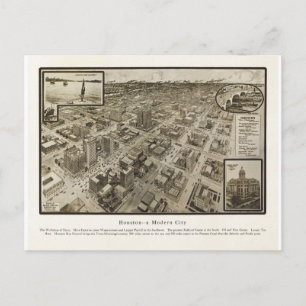 Houston Texas in 1912 Postcard