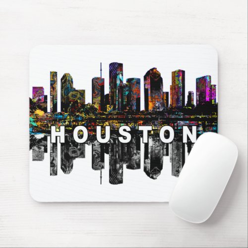 Houston Texas in graffiti  Mouse Pad