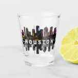Houston Texas In Graffiti  Shot Glass at Zazzle