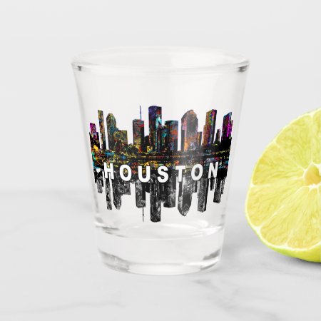 Houston Texas In Graffiti  Shot Glass