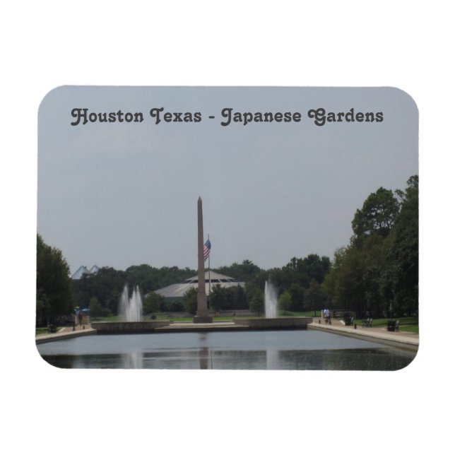 Houston Texas - Japanese Gardens - Flexible Photo  Magnet (Horizontal)