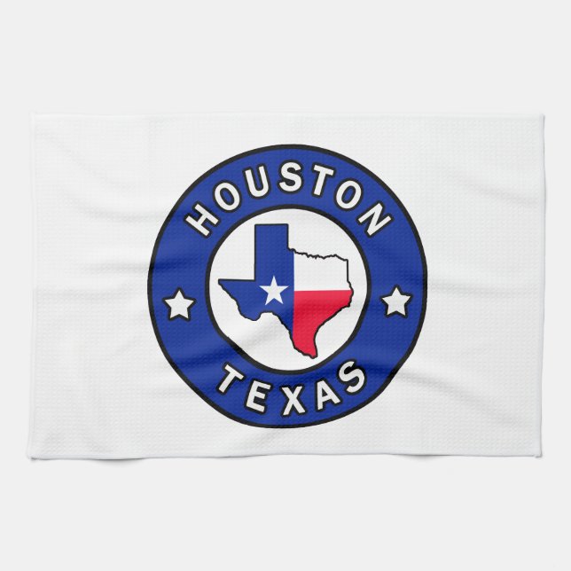 Houston Texas Kitchen Towel (Horizontal)