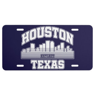 Houston,Texas License Plate