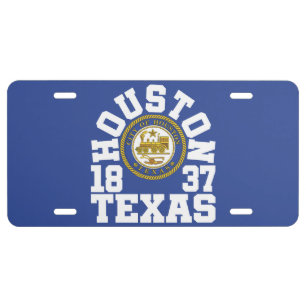 Houston,Texas License Plate