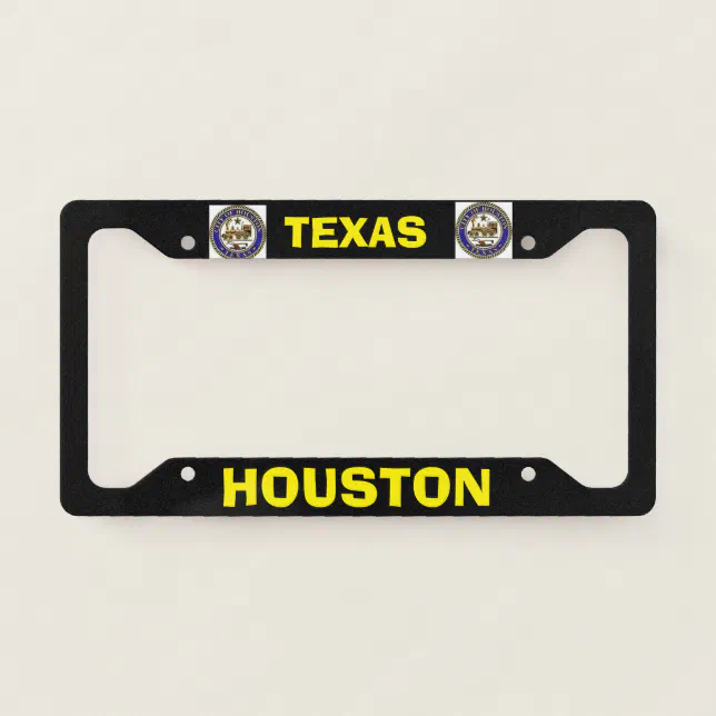 Houston Texas License Plate Frame | Zazzle