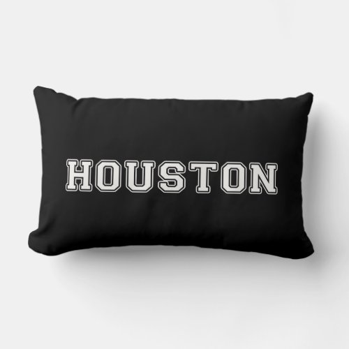 Houston Texas Lumbar Pillow