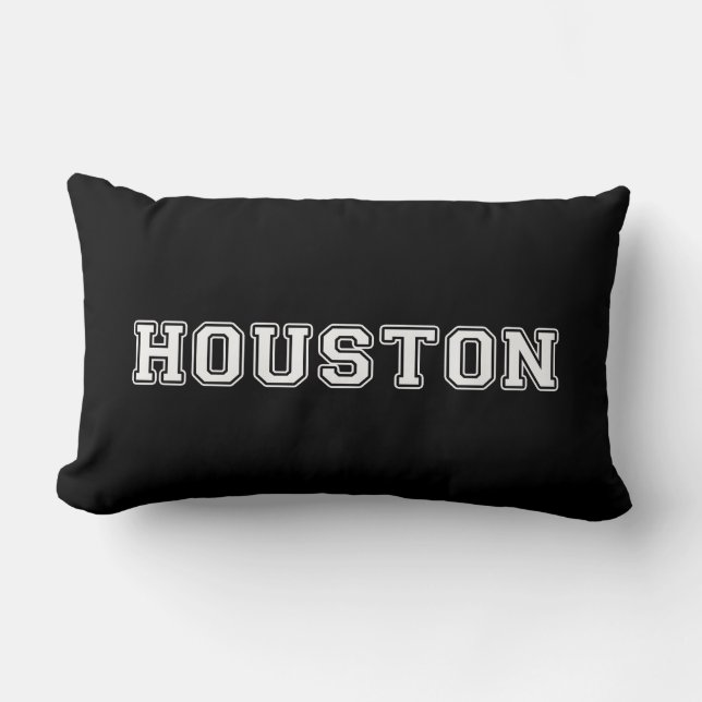 Houston Texas Lumbar Pillow (Front)