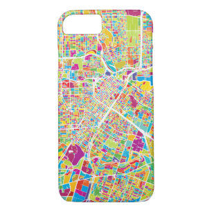 Houston, Texas Neon Map iPhone 8/7 Case