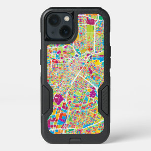 Houston, Texas   Neon Map iPhone 13 Case