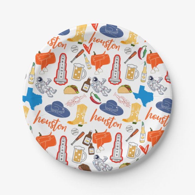 Houston Texas Plates (Front)