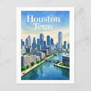 Houston Texas Postcard