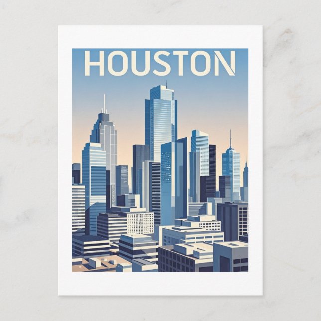Houston Texas Postcard (Front)