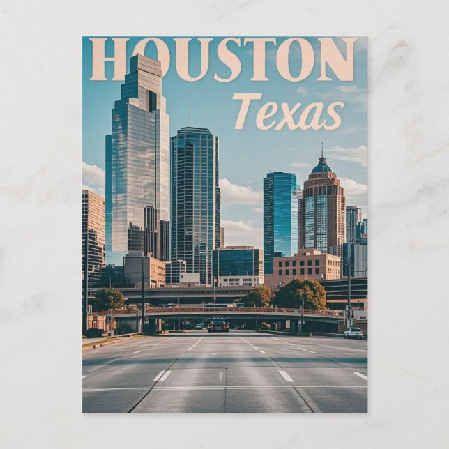 Houston Texas Postcard (Front)
