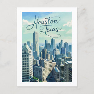 Houston Texas Postcard